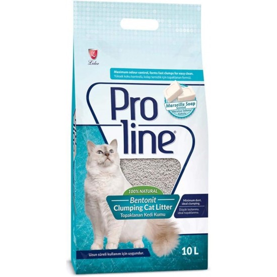 Proline Sabun Kokulu Bentonit Kedi Kumu, 10 L